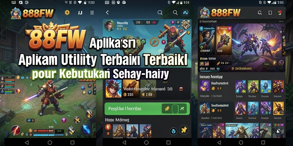 Tampilan antarmuka pengguna 888FW yang modern dan intuitif.