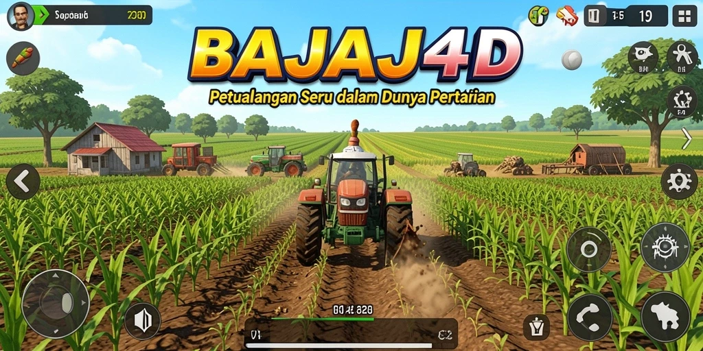 Tampilan gameplay BAJAJ4D yang menarik dan interaktif dengan aktivitas bertani.
