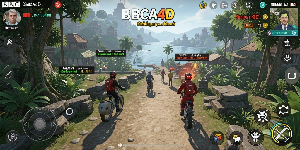 Tampilan gameplay BBCA4D yang menarik dan interaktif dalam simulasi kehidupan.