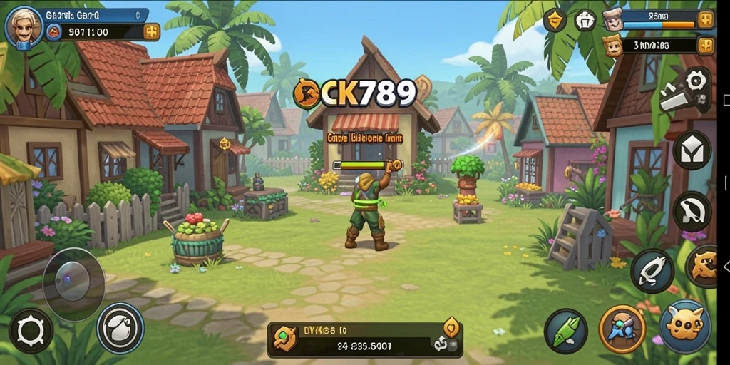 Screenshot CK789 menampilkan antarmuka gameplay Idle yang menarik.