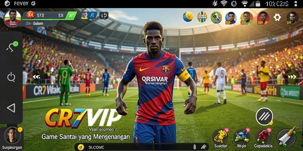 Tampilan gameplay CR7VIP yang mengasyikkan dan penuh warna.