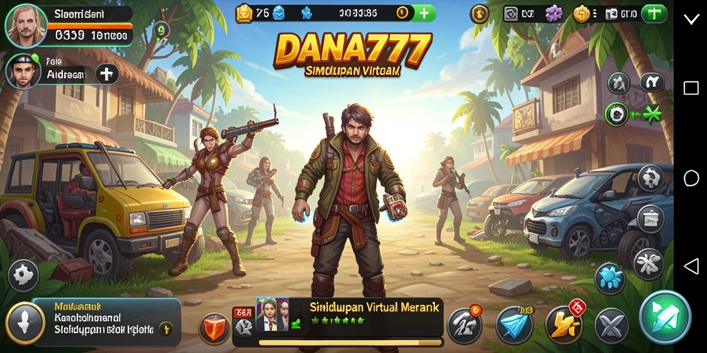 Tampilan gameplay DANA777 yang menarik dengan interaksi karakter.