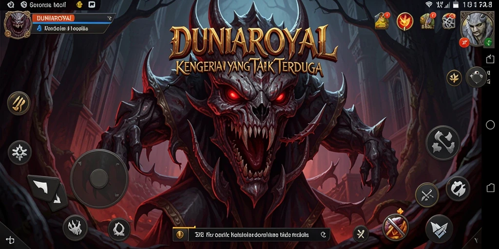 Screenshot gameplay DUNIAROYAL yang menampilkan suasana Horror yang mencekam.