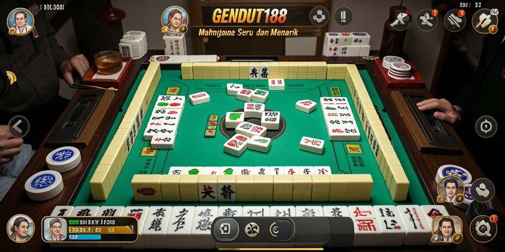 Tampilan gameplay GENDUT188 yang menarik dan seru saat bermain Mahjong.