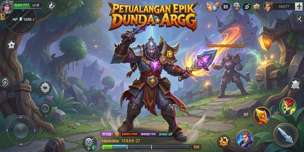 Tampilan gameplay menarik dari HP777 dalam petualangan ARPG.