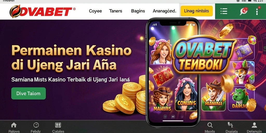 Tampilan menarik dari gameplay Kasino OVABET yang menawan.