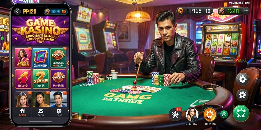 Screenshot gameplay PP123 yang menampilkan keseruan permainan Kasino.