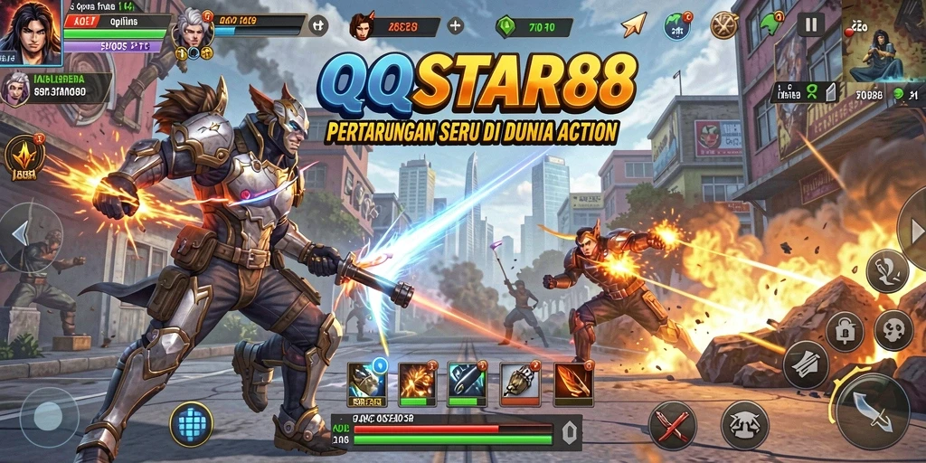 Gameplay mendebarkan di dunia pertempuran QQSTAR88.