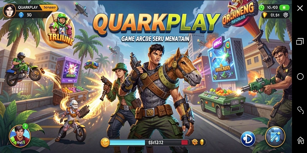 Gameplay seru dan penuh tantangan di QUARKPLAY.