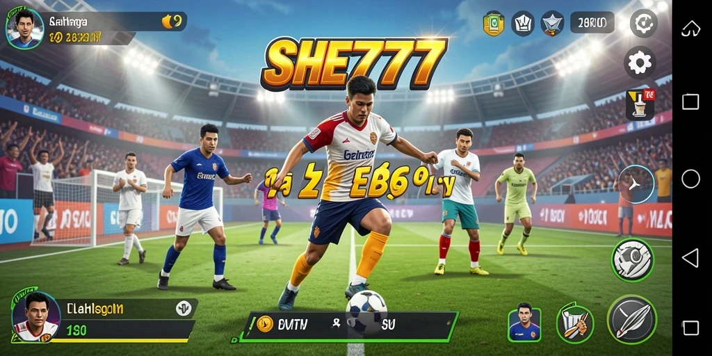 Tampilan gameplay <strong>SHE777</strong> yang penuh aksi dan keseruan olahraga.