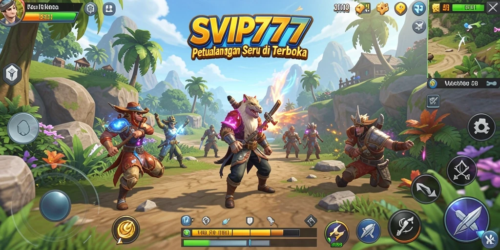 Tampilan grafik menakjubkan dalam gameplay SVIP777 yang terbuka.