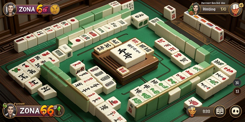 Tampilan gameplay Mahjong ZONA66 yang menarik dan penuh tantangan.